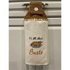 Crochet Top Kitchen Towel- It’s All About The Baste